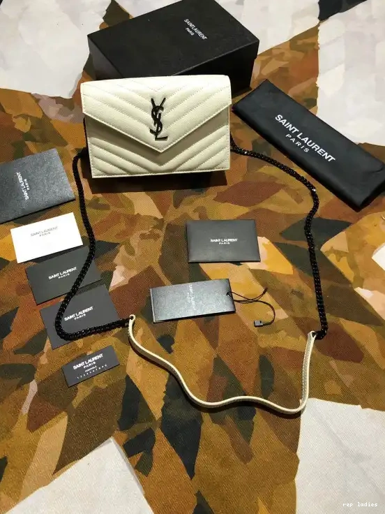 Rep ladies REP CASSANDRE WALLET MATELASSÉ CHAIN YSL 0525